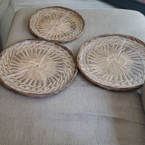 Wicker party trays